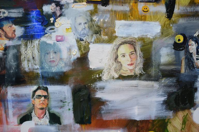 Original Expressionism People Painting by Georg Redzek