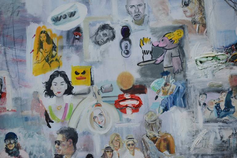 Original Expressionism People Painting by Georg Redzek