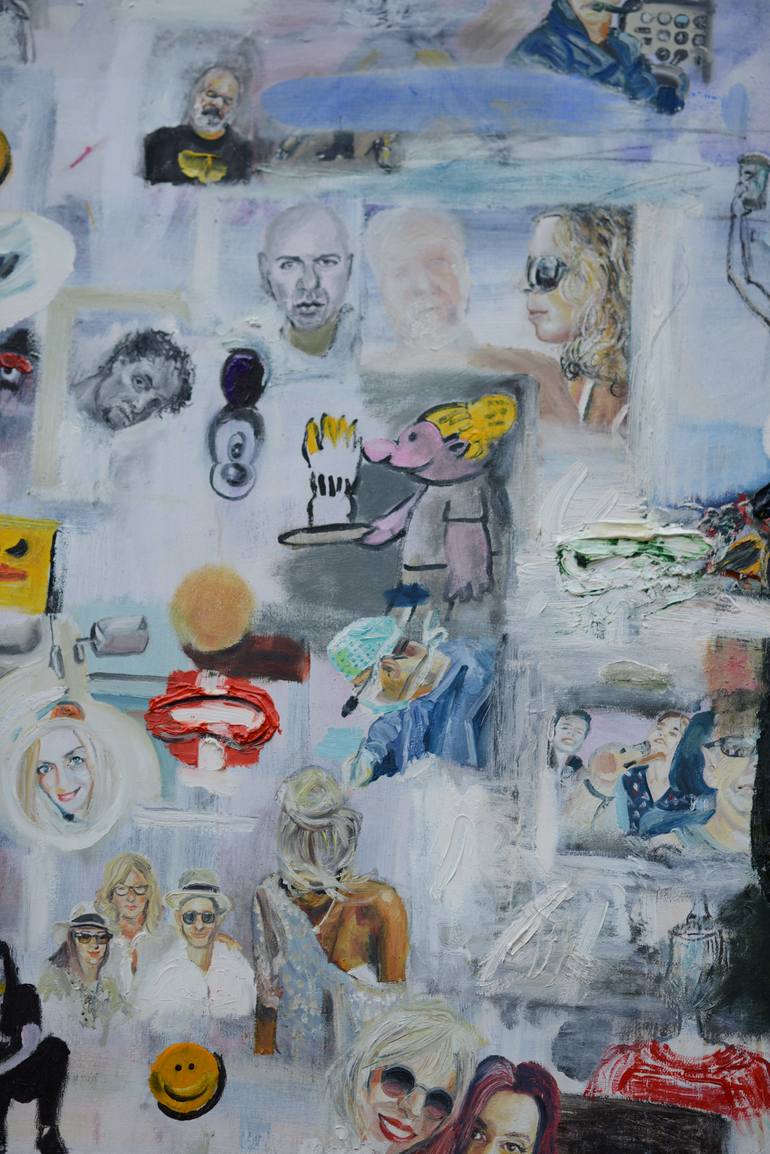 Original Expressionism People Painting by Georg Redzek