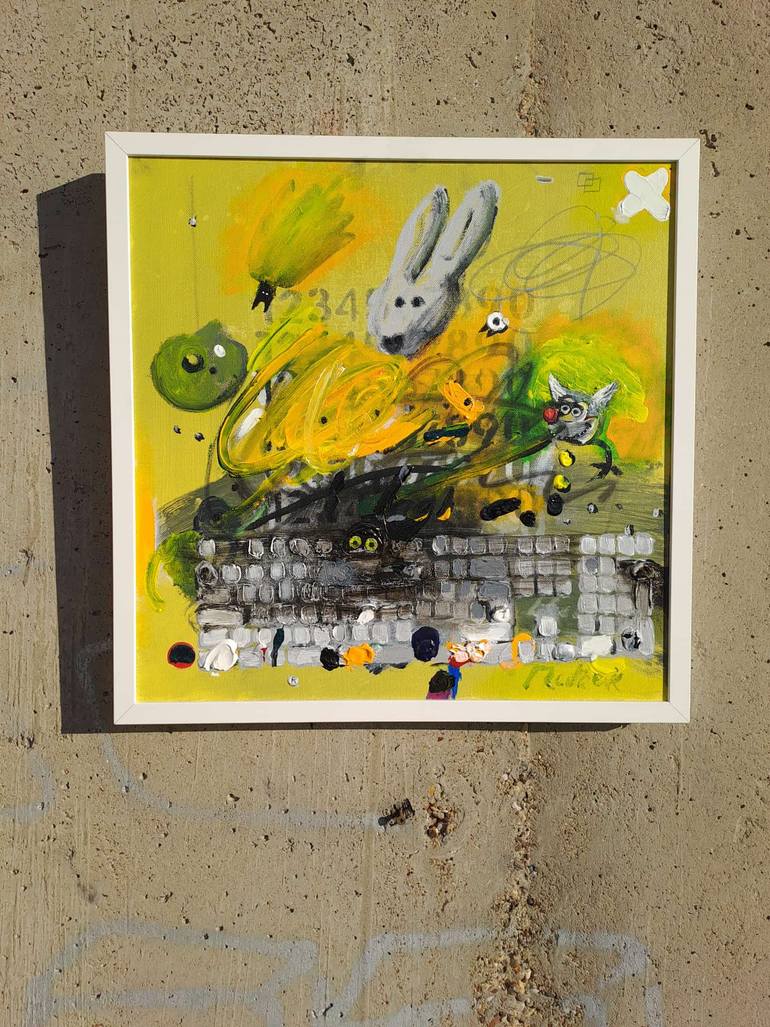 Original Expressionism People Painting by Georg Redzek