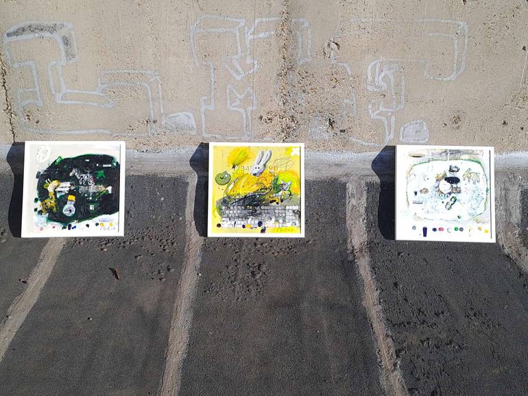 Original Expressionism People Painting by Georg Redzek