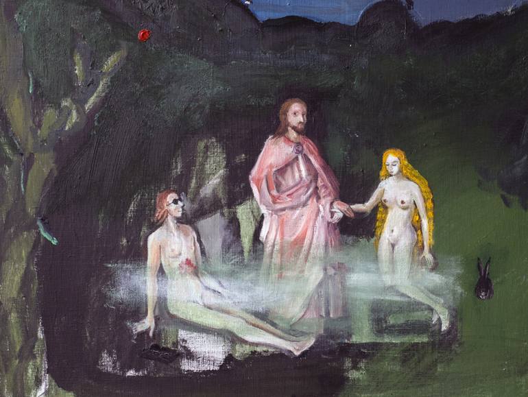 Original Religious Painting by Georg Redzek