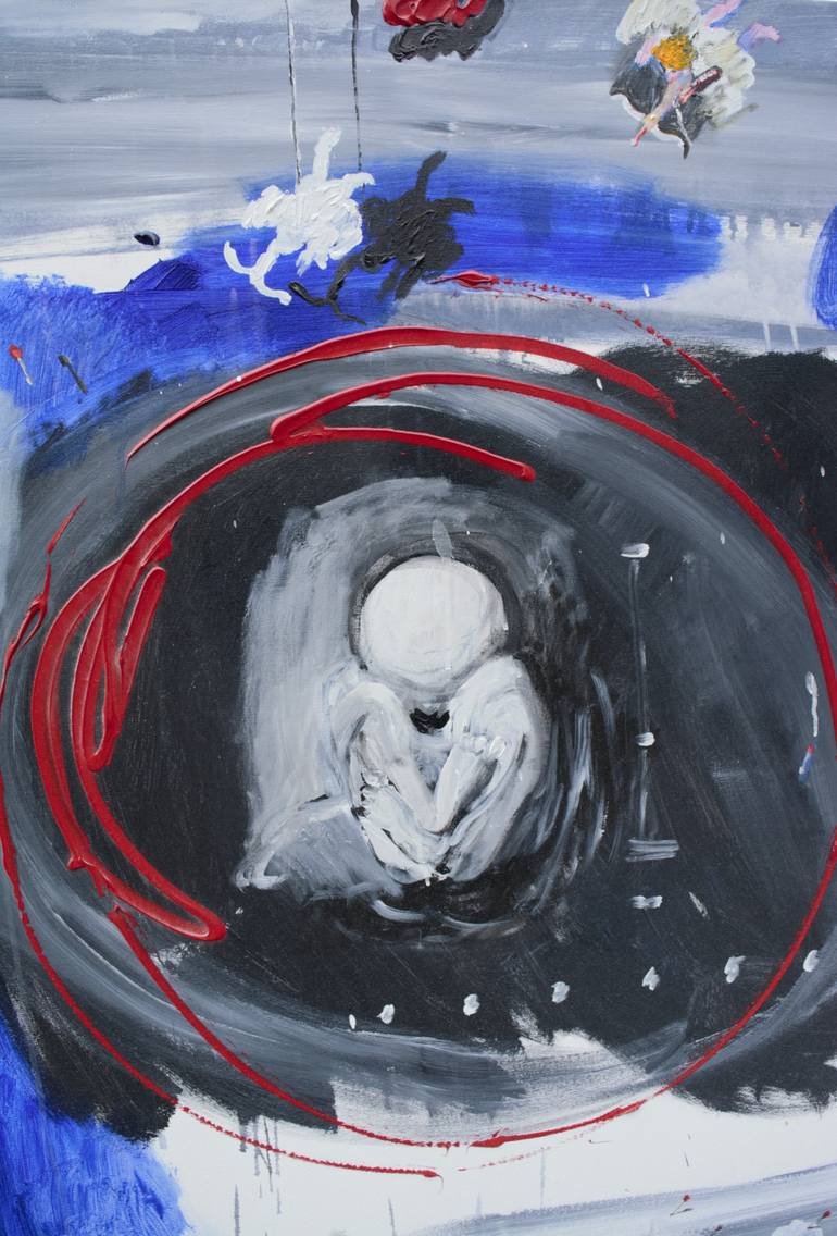 Original Expressionism Love Painting by Georg Redzek