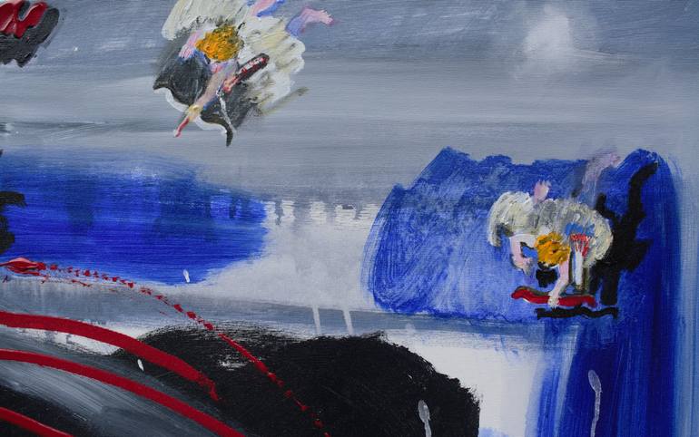 Original Expressionism Love Painting by Georg Redzek