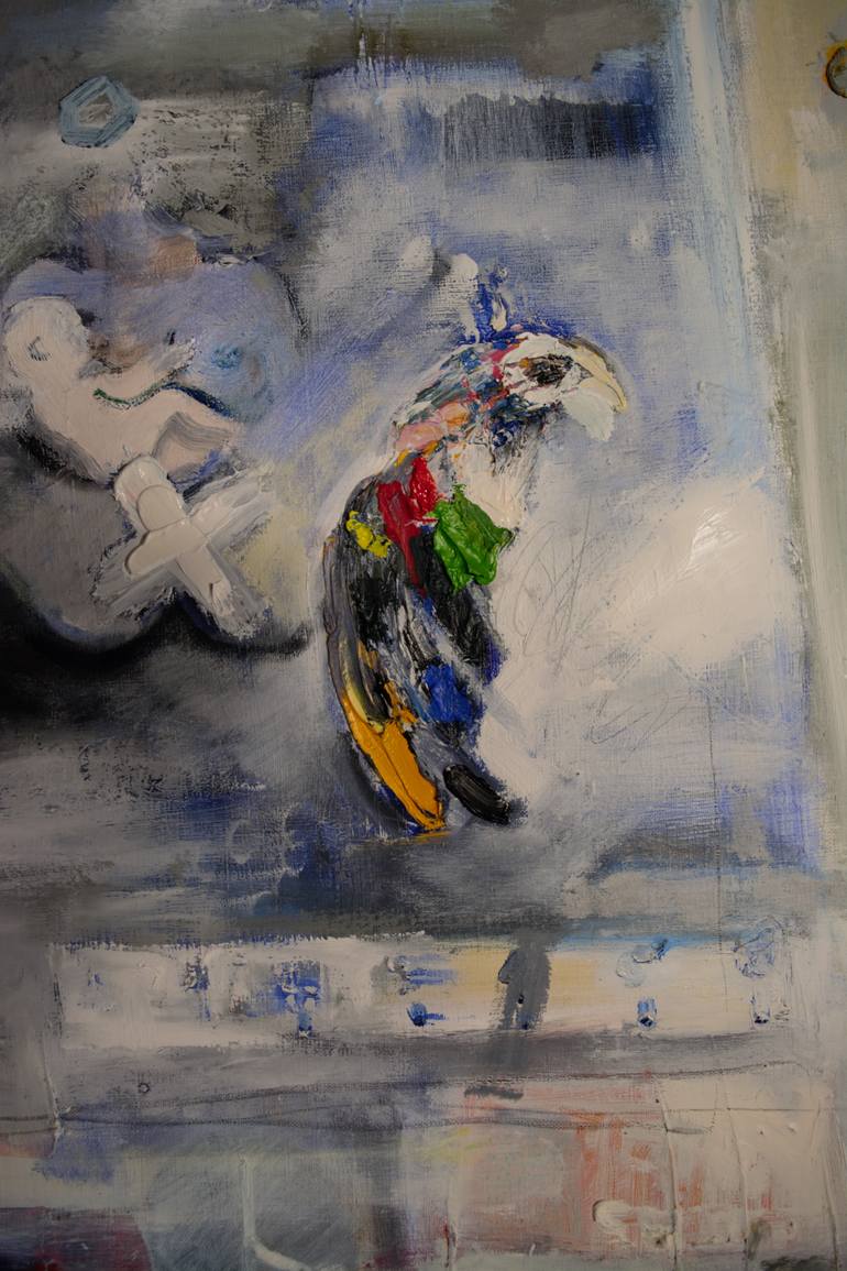 Original Expressionism People Painting by Georg Redzek