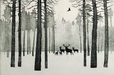 Deer in Winter thumb
