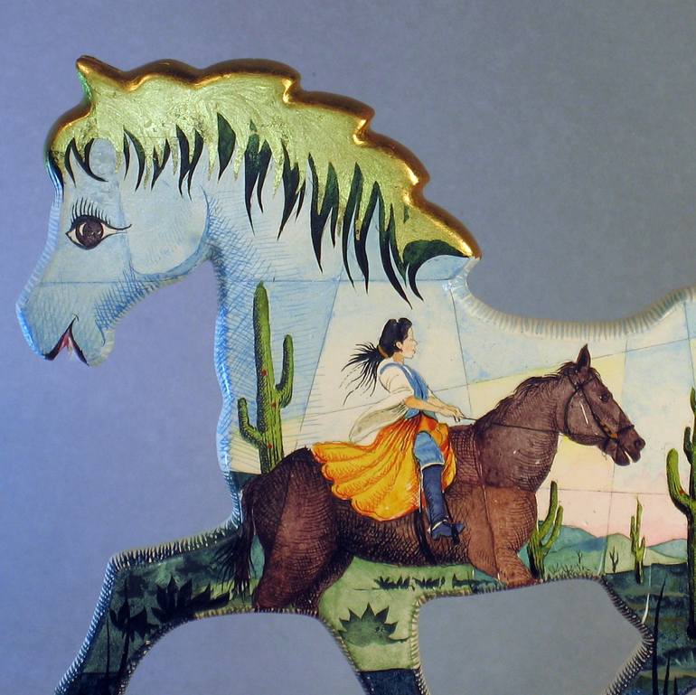 Original Figurative Horse Sculpture by Sergio Milani