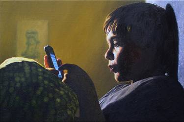 Print of Realism Children Paintings by Christoph Eberle