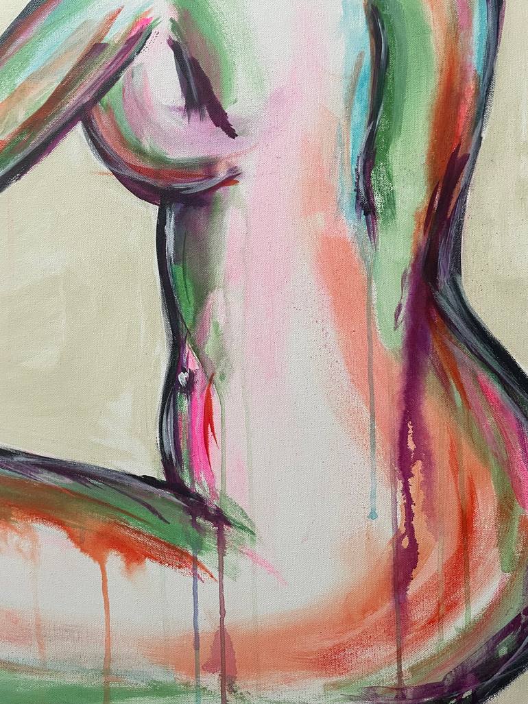 Original Abstract Body Painting by Deanna Delgado