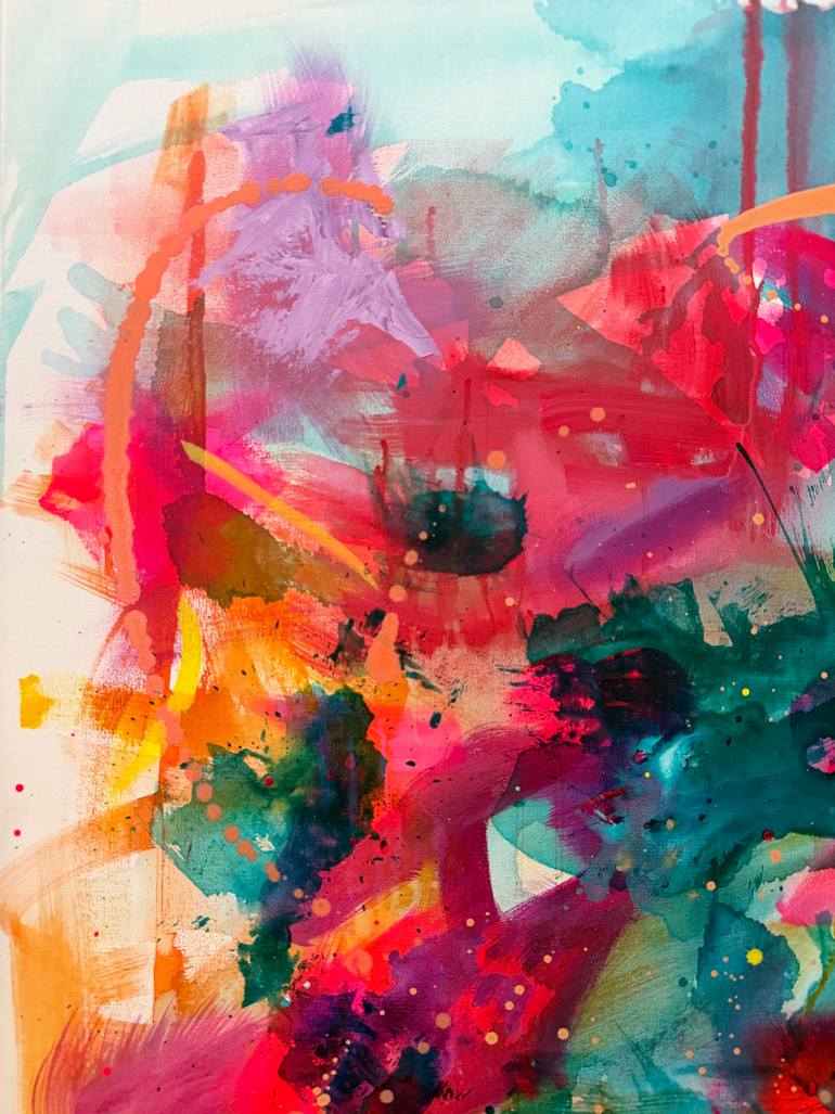 Original Abstract Expressionism Abstract Painting by Deanna Delgado