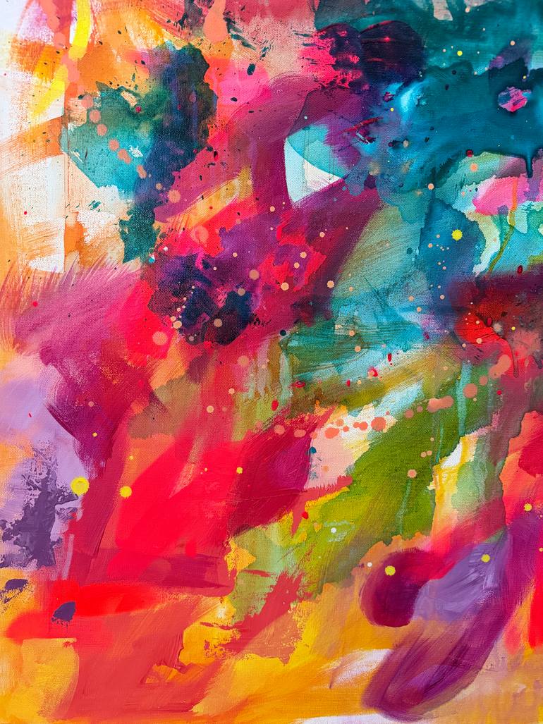 Original Abstract Expressionism Abstract Painting by Deanna Delgado
