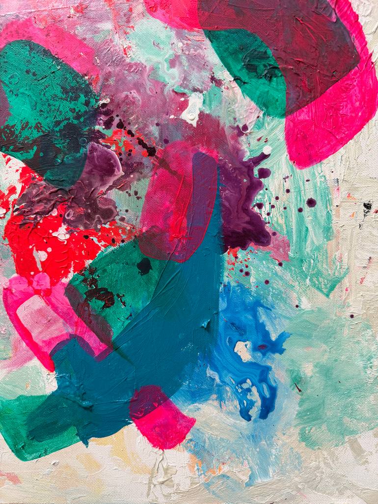 Original Geometric Abstract Painting by Deanna Delgado