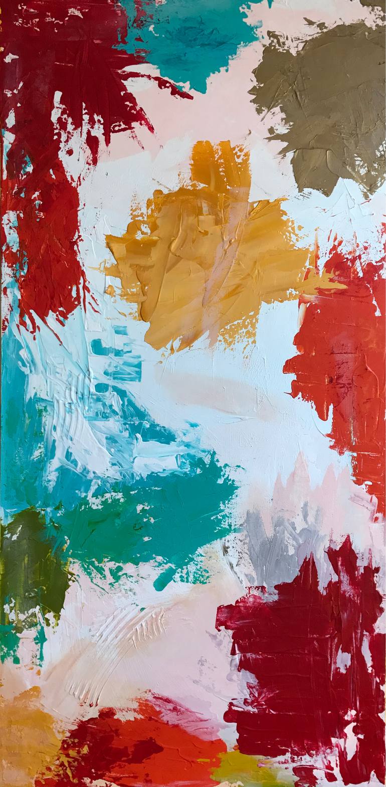 Original Modernism Abstract Painting by Deanna Delgado