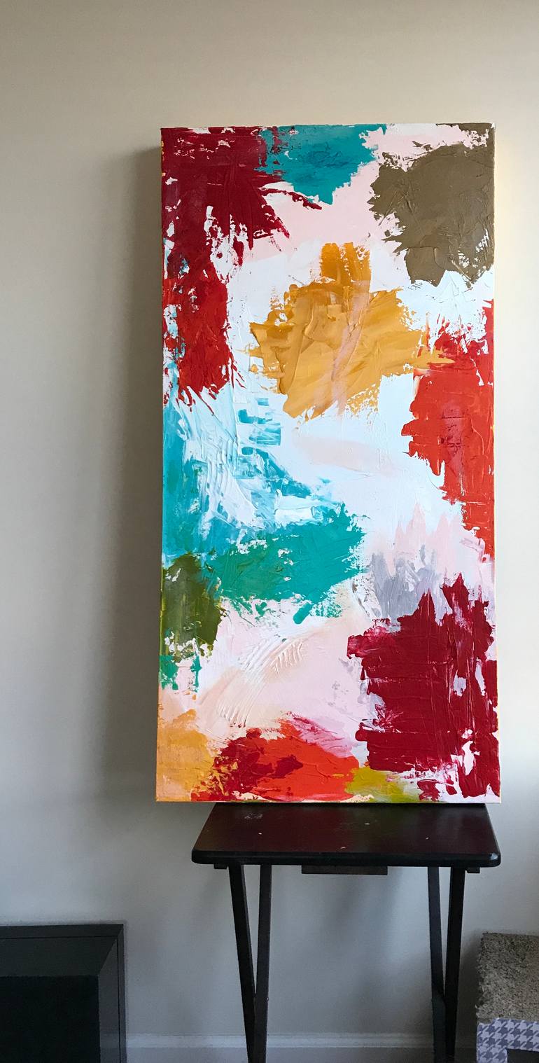 Original Modernism Abstract Painting by Deanna Delgado