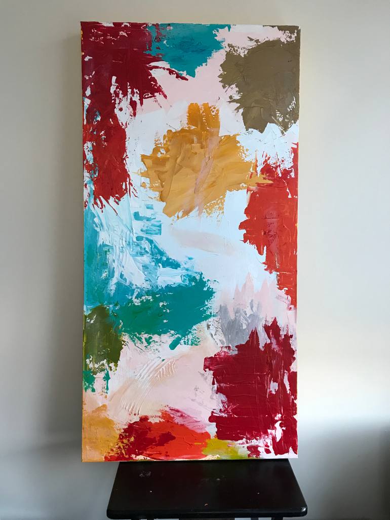 Original Modernism Abstract Painting by Deanna Delgado