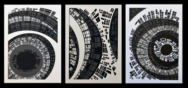 Original Abstract Expressionism Architecture Collage by vaughn horsman