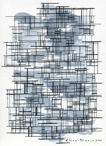Print of Abstract Architecture Drawings by Elena Blanco