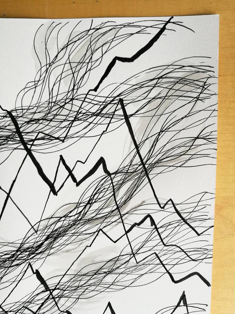 Original Abstract Nature Drawing by Elena Blanco