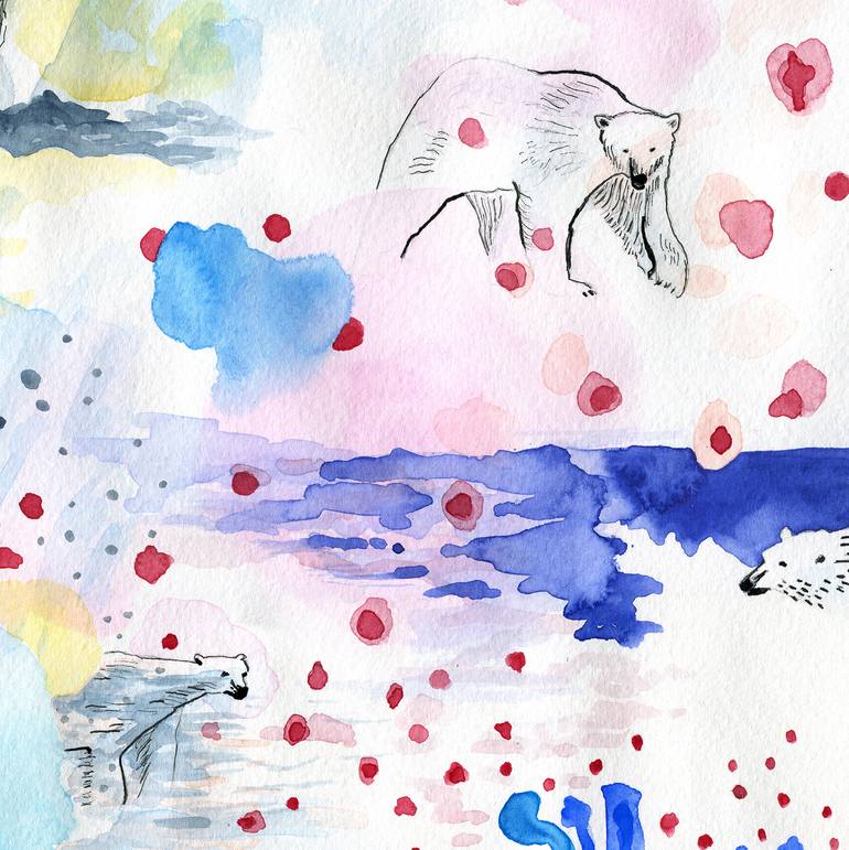 Original Abstract Animal Painting by Elena Blanco