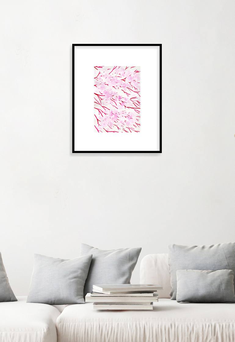 Original Abstract Nature Drawing by Elena Blanco