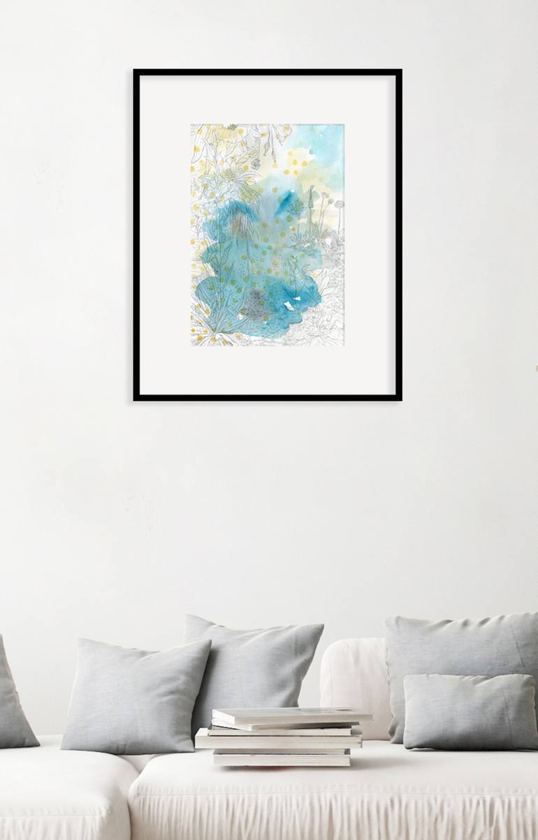 Original Abstract Nature Drawing by Elena Blanco