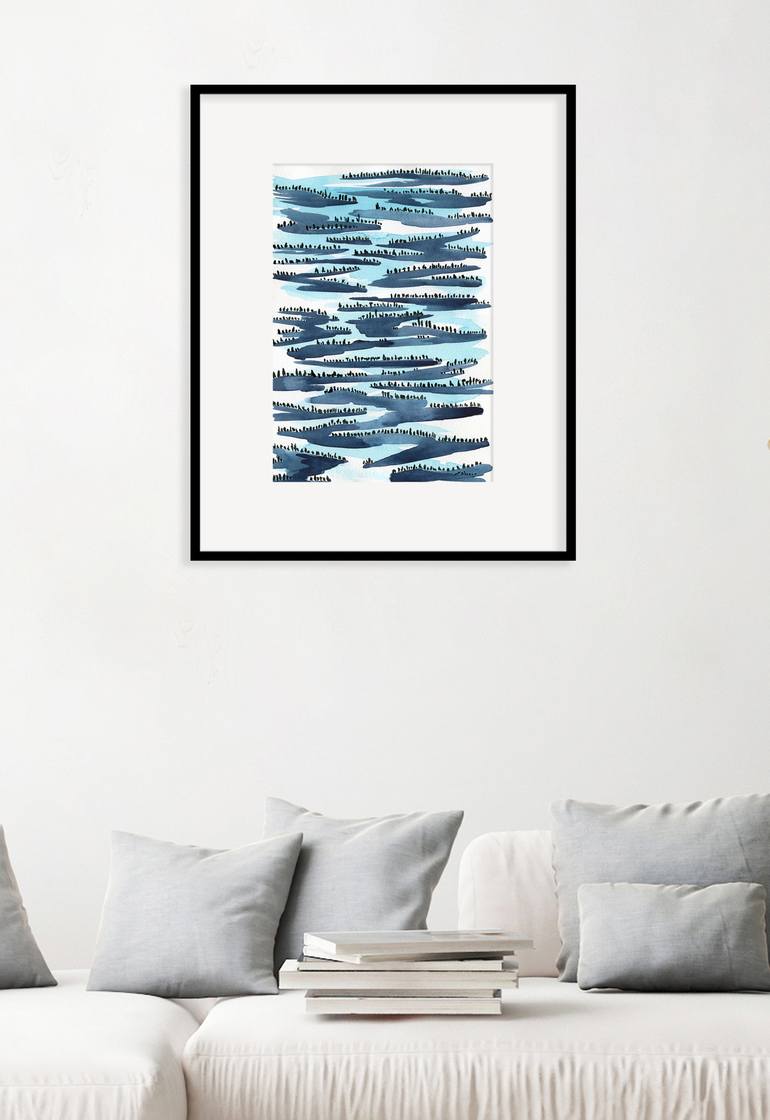 Original Abstract Nature Drawing by Elena Blanco