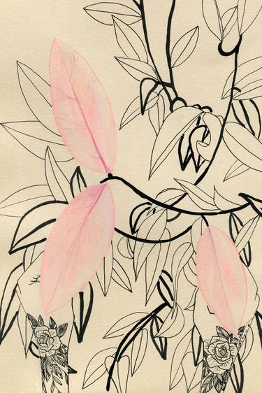 Print of Modern Floral Drawings by Elena Blanco