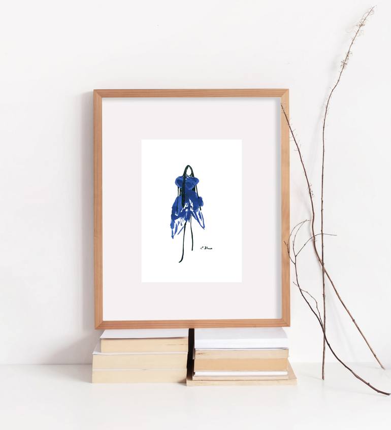 Original Figurative Fashion Drawing by Elena Blanco