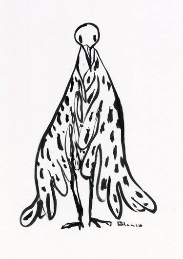 Original Modern Animal Drawings by Elena Blanco