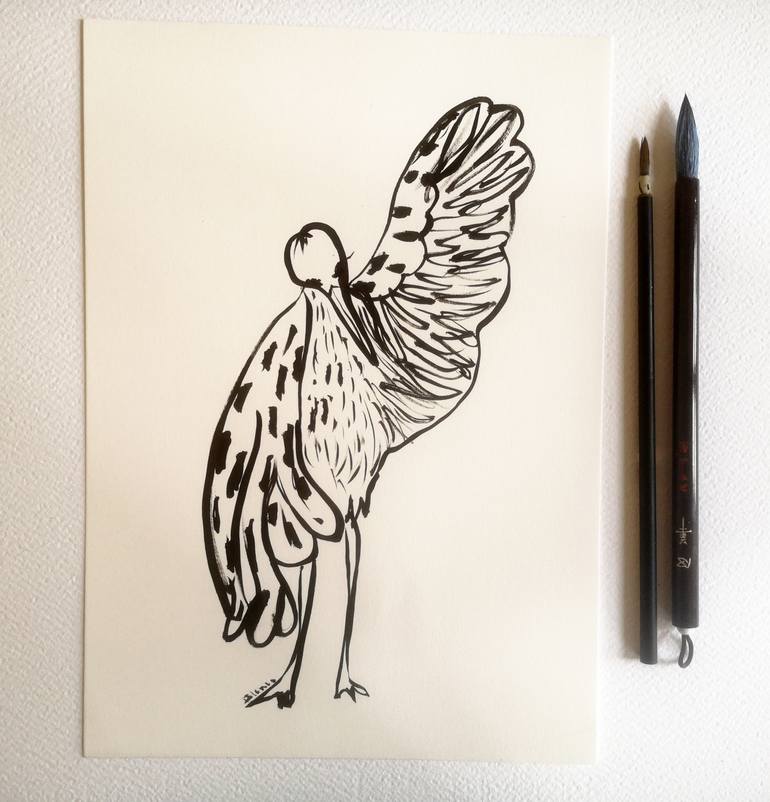 Original Illustration Animal Drawing by Elena Blanco