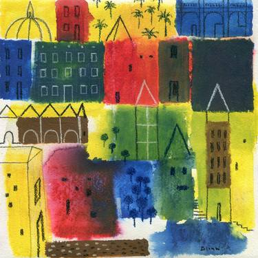 Print of Cities Paintings by Elena Blanco