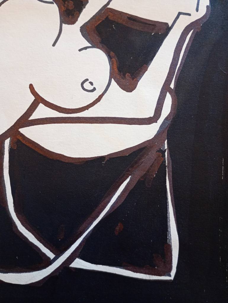 Original Figurative Body Drawing by Pavlo Ponomarenko