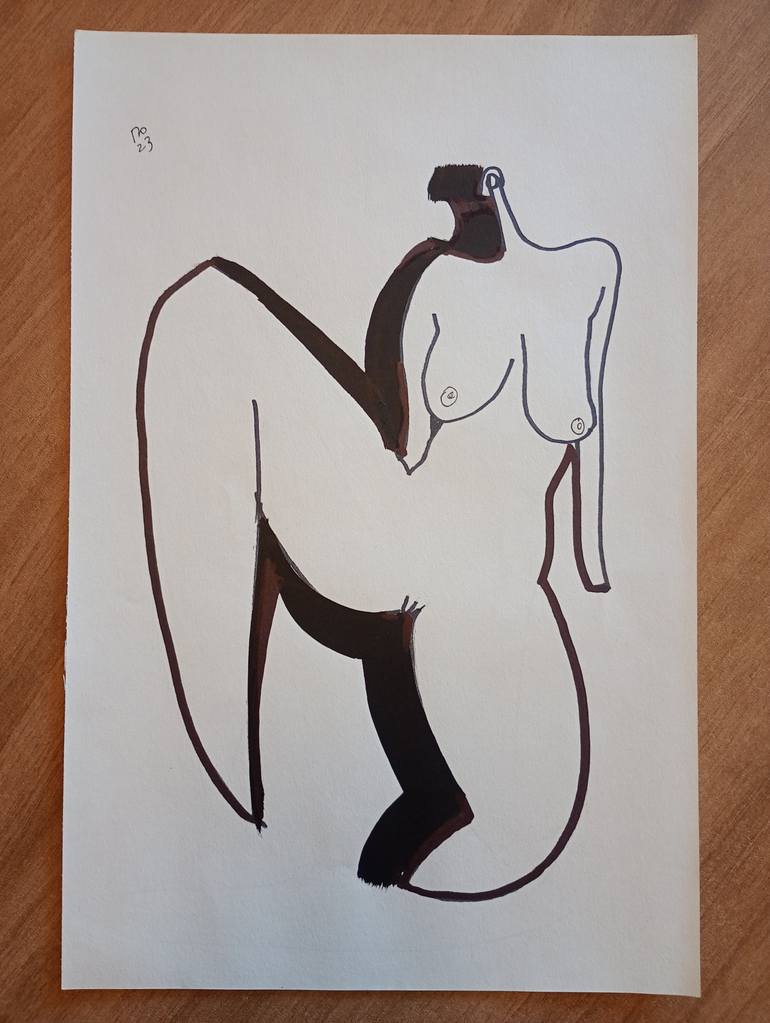 Original Conceptual Erotic Drawing by Pavlo Ponomarenko