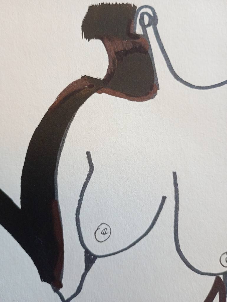 Original Conceptual Erotic Drawing by Pavlo Ponomarenko