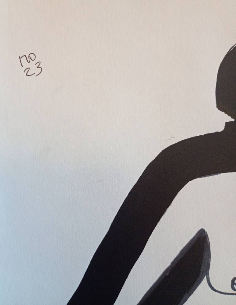 Original Cubism Body Drawing by Pavlo Ponomarenko
