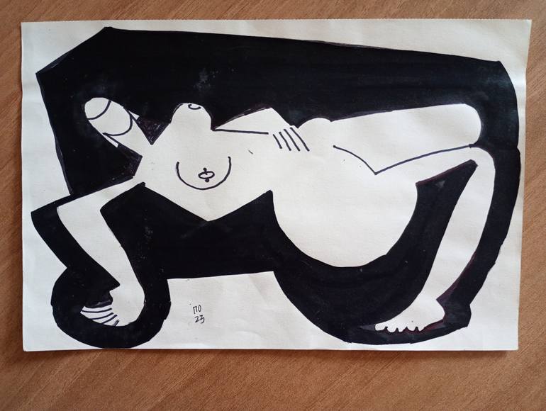 Original Conceptual Erotic Drawing by Pavlo Ponomarenko