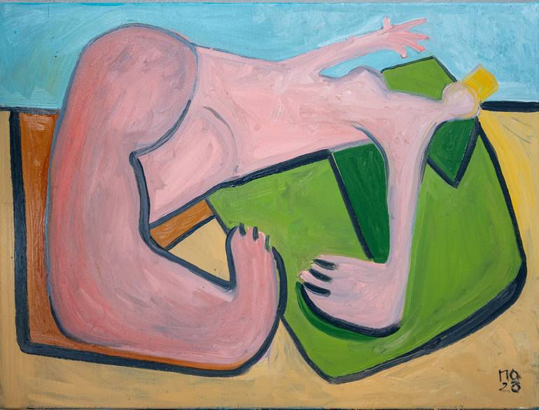 Original Cubism Body Paintings by Pavlo Ponomarenko