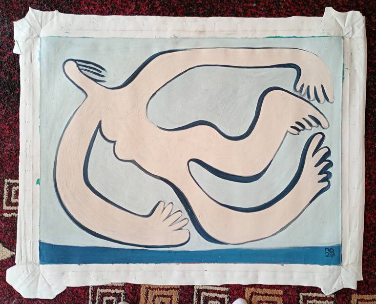 Original Cubism Seascape Painting by Pavlo Ponomarenko