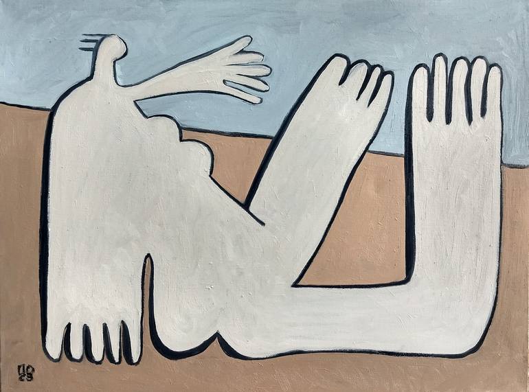 Original Cubism Body Paintings by Pavlo Ponomarenko