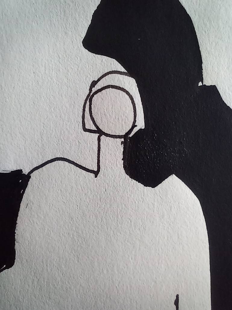 Original Conceptual Nude Drawing by Pavlo Ponomarenko
