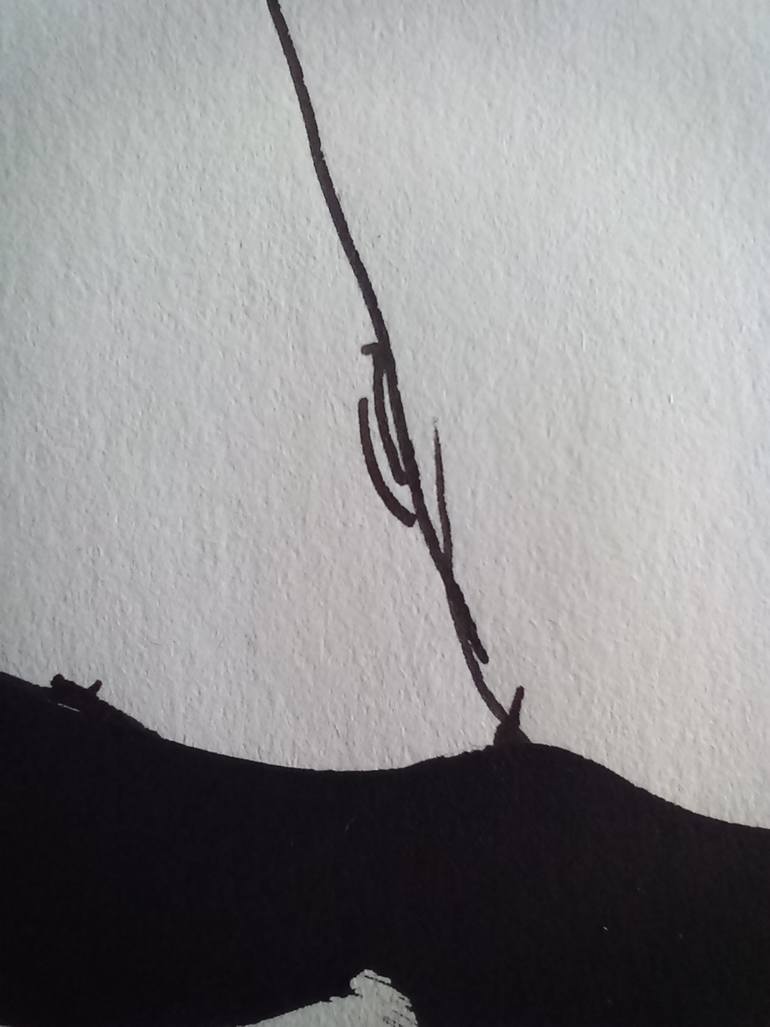 Original Conceptual Nude Drawing by Pavlo Ponomarenko