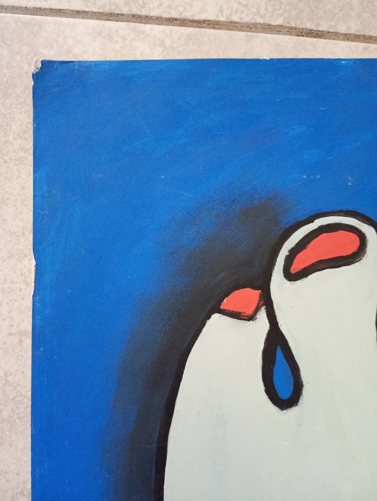 Original Cubism Body Painting by Pavlo Ponomarenko