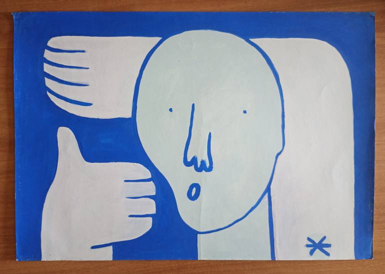 Original Conceptual Men Painting by Pavlo Ponomarenko