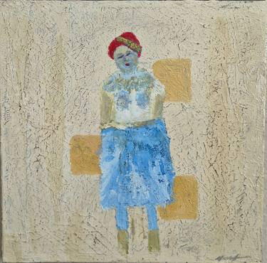 Original Figurative People Painting by Mauricio Jimenez