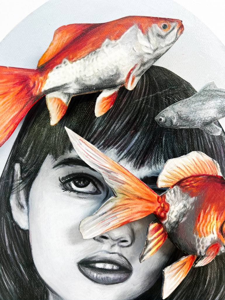 Original Pop Art Animal Drawing by Annie Terrazzo