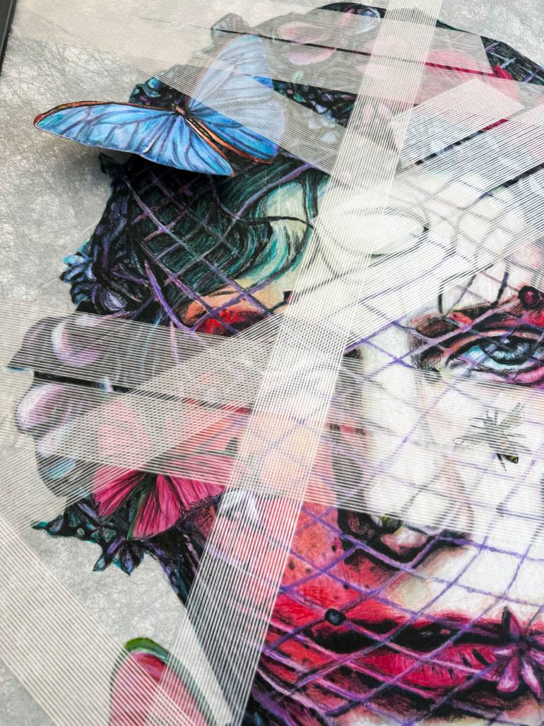 Original Street Art Nature Drawing by Annie Terrazzo