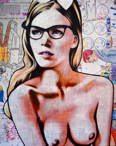 Print of Pop Art Nude Drawings by Annie Terrazzo