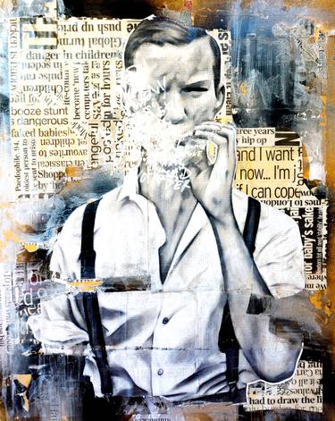 Print of Pop Art Men Collage by Annie Terrazzo