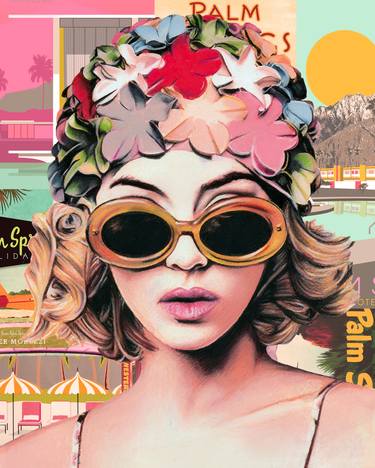 Print of Pop Art Beach Collage by Annie Terrazzo