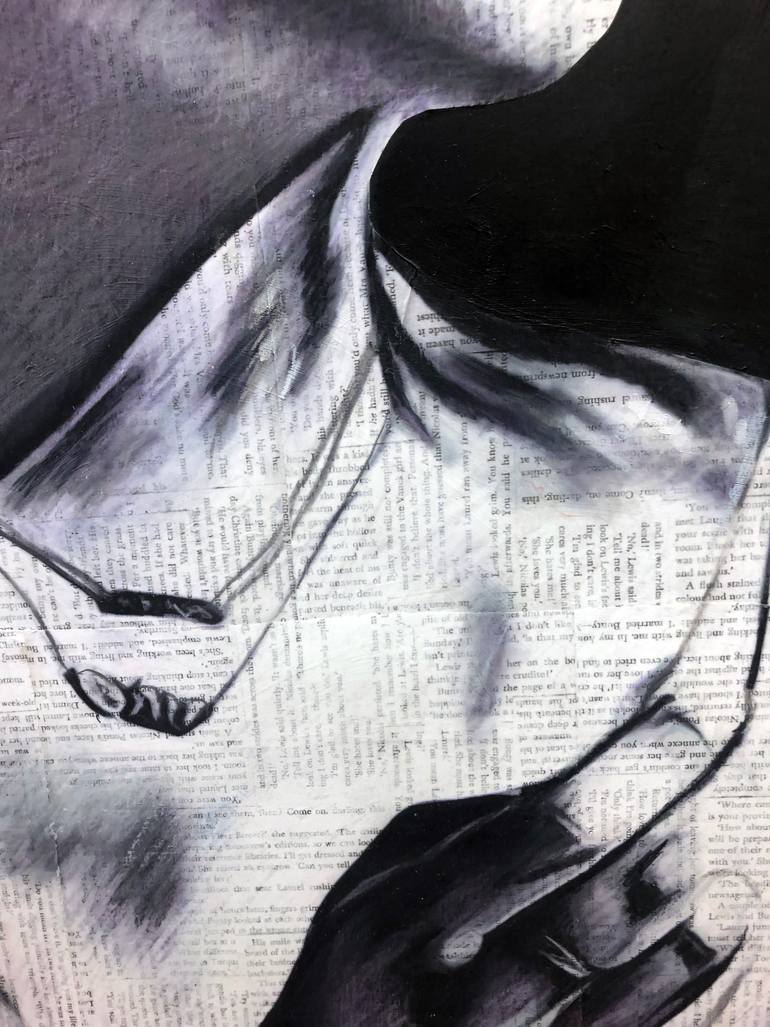 Original Photorealism Women Drawing by Annie Terrazzo